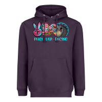 Plum peace love racing Heavyweight Hoodie - AdoDesignShop