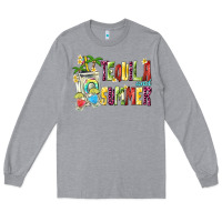 Heather Grey tequila and summer Long Sleeve Tee - texasbilliewilder