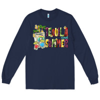 Navy tequila and summer Long Sleeve Tee - texasbilliewilder