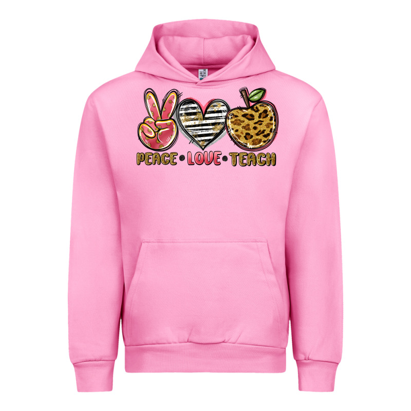 Peace Love Teach Urban Hoodie by NancyCooperArtShop | Teevron