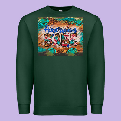 American Babe Premium Sweatshirt Designed By Artiststas