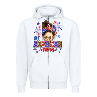 White All American nana Zipper Hoodie - Neo Western