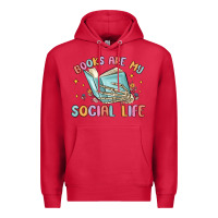 Cardinal books are my social life Premium Hoodie - MaliasSmallBusiness