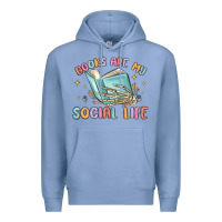 Colony Blue books are my social life Premium Hoodie - MaliasSmallBusiness