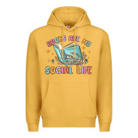 Mustard books are my social life Premium Hoodie - MaliasSmallBusiness