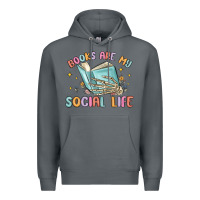 Rock books are my social life Premium Hoodie - MaliasSmallBusiness