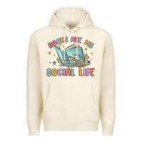 Tofu books are my social life Premium Hoodie - MaliasSmallBusiness