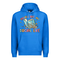 True Royal books are my social life Premium Hoodie - MaliasSmallBusiness