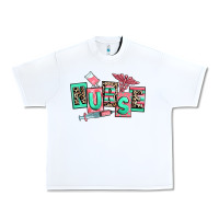 White nurse Urban Heavy Tee - RanaPortraitStore