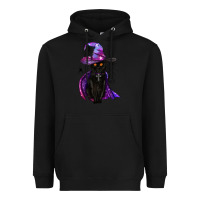 Black black witch cat Heavyweight Hoodie - BundleAndBundleShop