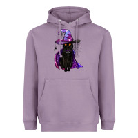 Lavender black witch cat Heavyweight Hoodie - BundleAndBundleShop