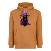 Meerkat black witch cat Heavyweight Hoodie - BundleAndBundleShop