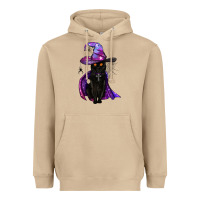Mushroom black witch cat Heavyweight Hoodie - BundleAndBundleShop