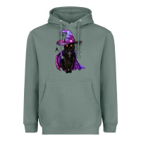 Sage black witch cat Heavyweight Hoodie - BundleAndBundleShop