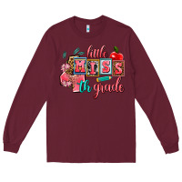 Burgundy little miss 4 th grade Long Sleeve Tee - AdoDesignShop