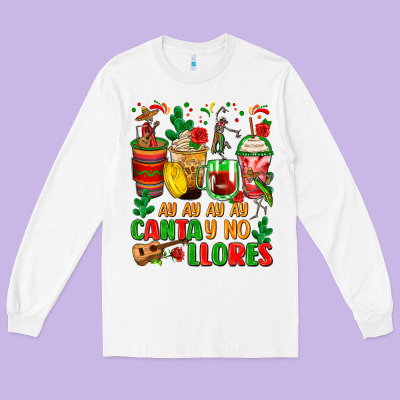 Ay Ay Ay Ay Canta Y No Llores Coffee Cups Long Sleeve Tee Designed By Zillion Design Studio