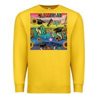 Lemon graduation seamless pattern Premium Sweatshirt - BundleAndBundleShop