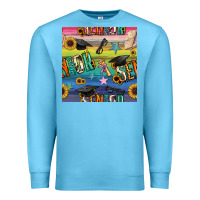 Ocean Blue graduation seamless pattern Premium Sweatshirt - BundleAndBundleShop