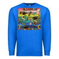 True Royal graduation seamless pattern Premium Sweatshirt - BundleAndBundleShop