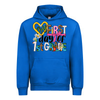 Cobalt my first day of 1st grade Urban Hoodie - NancyCooperArtShop