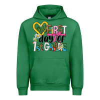 Emerald my first day of 1st grade Urban Hoodie - NancyCooperArtShop