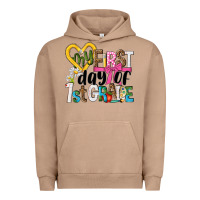 Pigment Burro my first day of 1st grade Urban Hoodie - NancyCooperArtShop
