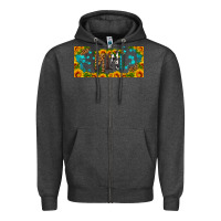 Charcoal Heather mini sunflower libbey cup Zipper Hoodie - HRA Design Shop