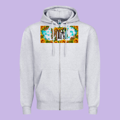 Mini Sunflower Libbey Cup Zipper Hoodie Designed By Hra Design Shop