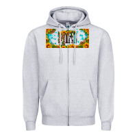 Heather Grey mini sunflower libbey cup Zipper Hoodie - HRA Design Shop