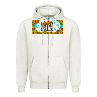 Oatmeal Heather mini sunflower libbey cup Zipper Hoodie - HRA Design Shop