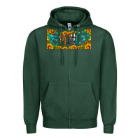 Sports Green mini sunflower libbey cup Zipper Hoodie - HRA Design Shop