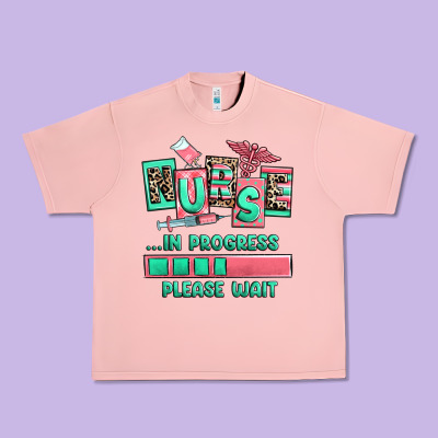 Nurse In Progress Please Wait Urban Heavy Tee Designed By Ranaportraitstore