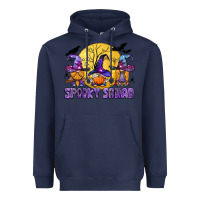 Navy spooky squad Heavyweight Hoodie - BundleAndBundleShop