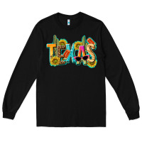 Black texas summer Long Sleeve Tee - texasbilliewilder