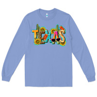 Colony Blue texas summer Long Sleeve Tee - texasbilliewilder