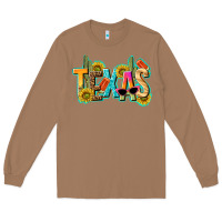 Toasted Coconut texas summer Long Sleeve Tee - texasbilliewilder
