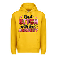 Lemon bad bitch with bad anxiety Premium Hoodie - MaliasSmallBusiness