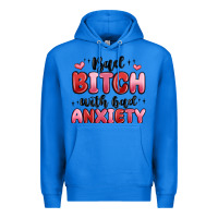 True Royal bad bitch with bad anxiety Premium Hoodie - MaliasSmallBusiness
