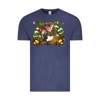 Vintage Denim christmas donkey candy house Vintage Tee - BarkalooDesign