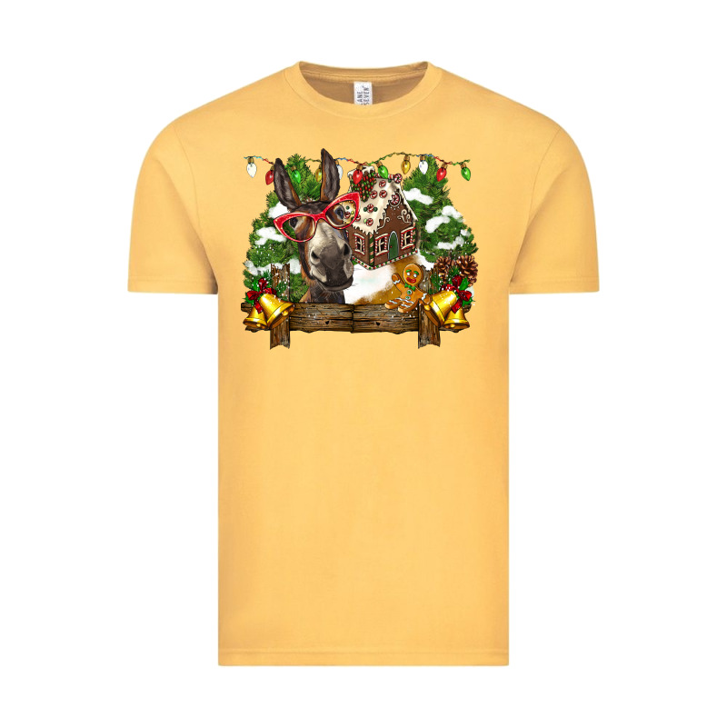 Christmas Donkey Candy House Vintage Tee by BarkalooDesign | Teevron