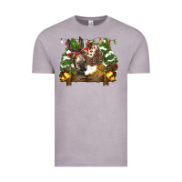 Vintage Zinc christmas donkey candy house Vintage Tee - BarkalooDesign