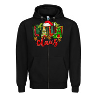 Black Christmas lala claus Zipper Hoodie - FaDigitalArtStudio