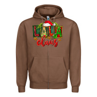 Chestnut Christmas lala claus Zipper Hoodie - FaDigitalArtStudio