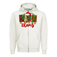 Christmas Lala Claus Zipper Hoodie | Teevron