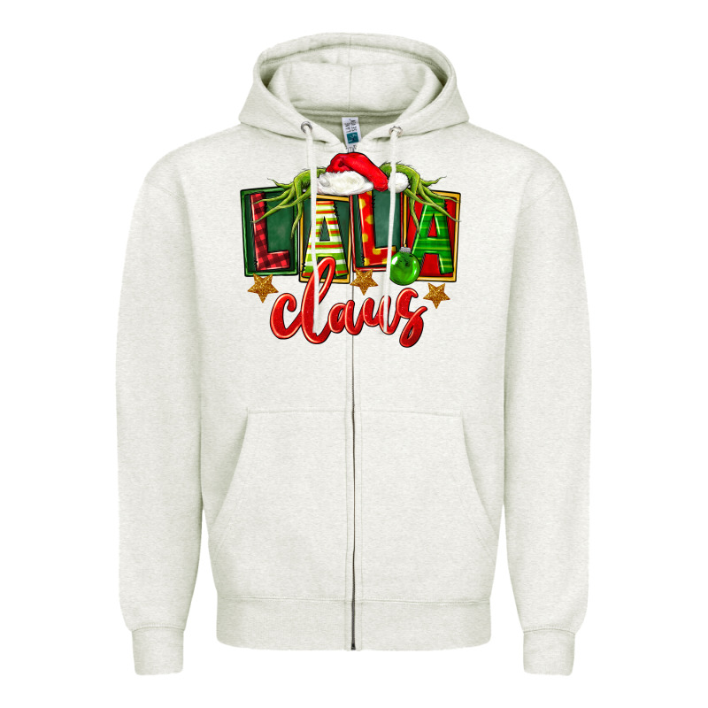 Christmas Lala Claus Zipper Hoodie by FaDigitalArtStudio | Teevron