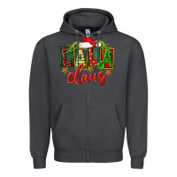 Smoke Christmas lala claus Zipper Hoodie - FaDigitalArtStudio