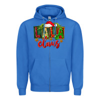 True Royal Christmas lala claus Zipper Hoodie - FaDigitalArtStudio