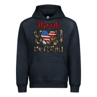 Navy thank you veteran Urban Hoodie - MaliasSmallBusiness