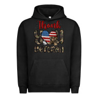 Pigment Black thank you veteran Urban Hoodie - MaliasSmallBusiness