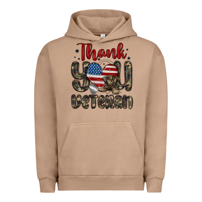 Thank You Veteran Urban Hoodie by MaliasSmallBusiness | Teevron